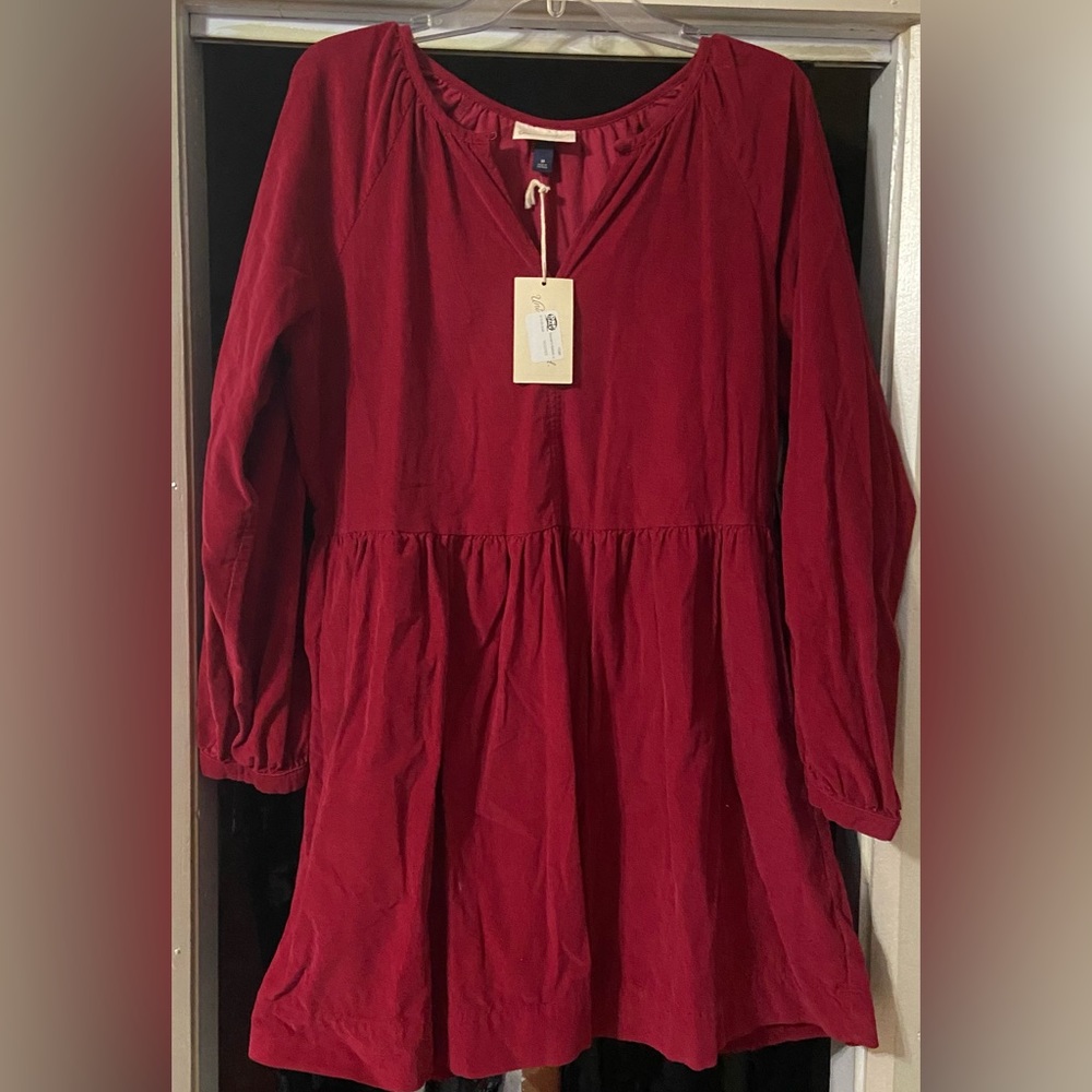 Wine red dress